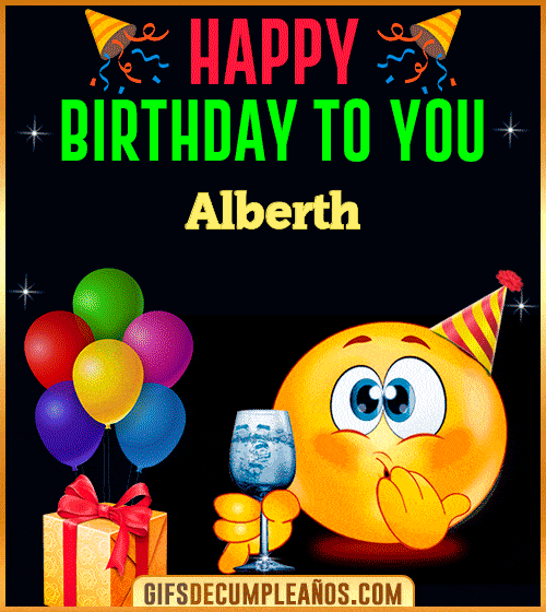 GiF Happy Birthday To You Alberth
