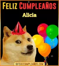 GIF Memes de Cumpleaños Alicia