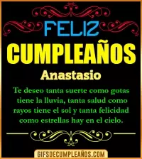 GIF Frases de Cumpleaños Anastasio