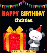 GIF Happy Birthday Christian