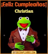 GIF Meme feliz cumpleaños Christian