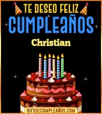 GIF Te deseo Feliz Cumpleaños Christian