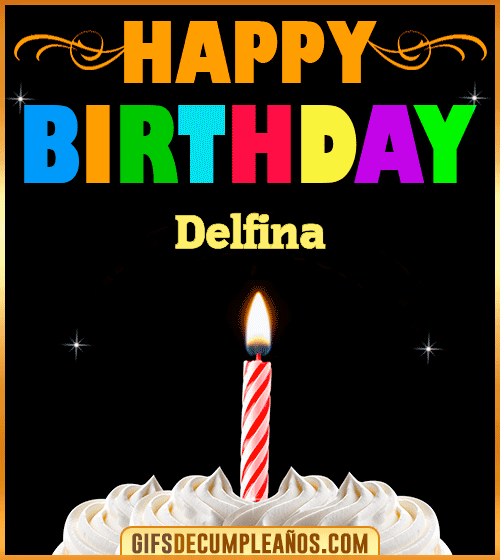 GiF Happy Birthday Delfina