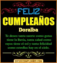 GIF Frases de Cumpleaños Doralba