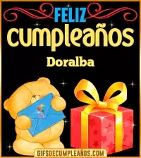 GIF Tarjetas animadas de cumpleaños Doralba