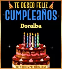 GIF Te deseo Feliz Cumpleaños Doralba