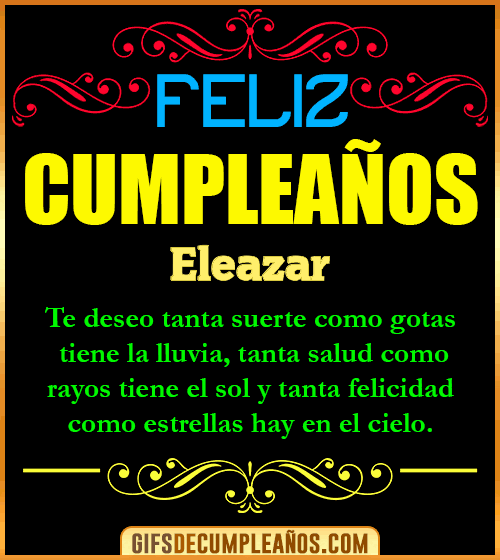 Frases de Cumpleaños Eleazar