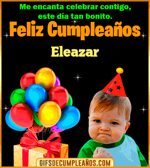 Meme de Niño Feliz Cumpleaños Eleazar