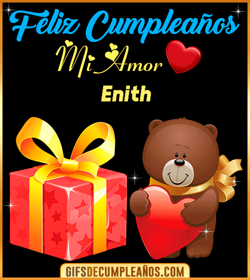 Gif de Feliz cumpleaños mi AMOR Enith