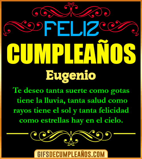 Frases de Cumpleaños Eugenio