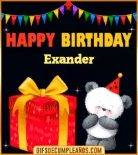 GIF Happy Birthday Exander