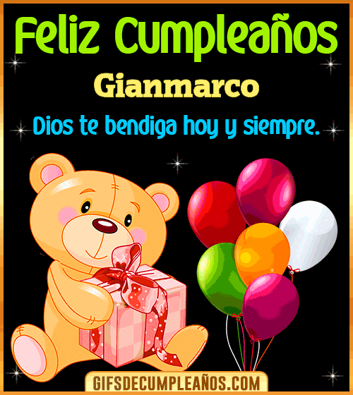 Feliz Cumpleaños Dios te bendiga Gianmarco