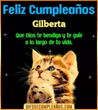 GIF Feliz Cumpleaños te guíe en tu vida Gilberta