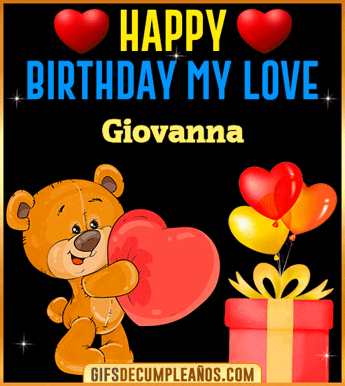 Gif Happy Birthday My Love Giovanna