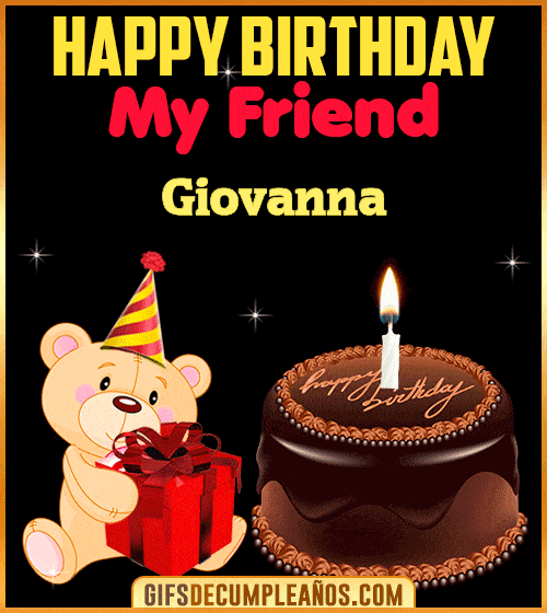 Happy Birthday My Friend Giovanna