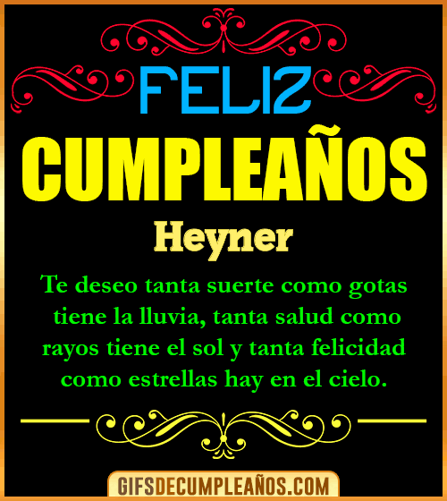 Frases de Cumpleaños Heyner