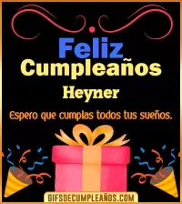 Mensaje de cumpleaños Heyner