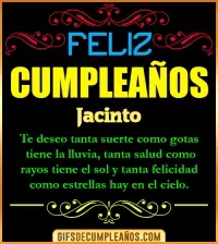 GIF Frases de Cumpleaños Jacinto