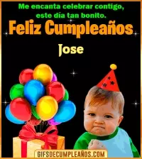 GIF Meme de Niño Feliz Cumpleaños Jose