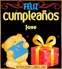 GIF Tarjetas animadas de cumpleaños Jose