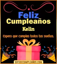 GIF Mensaje de cumpleaños Kelin