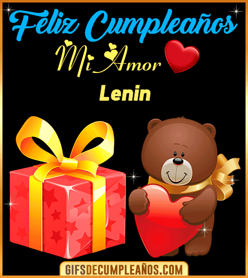 Gif de Feliz cumpleaños mi AMOR Lenin