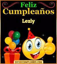 GIF Gif de Feliz Cumpleaños Lezly