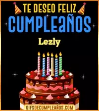 GIF Te deseo Feliz Cumpleaños Lezly