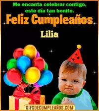 Meme de Niño Feliz Cumpleaños Lilia