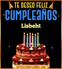 GIF Te deseo Feliz Cumpleaños Lisbeht