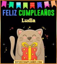 GIF Feliz Cumpleaños Ludia