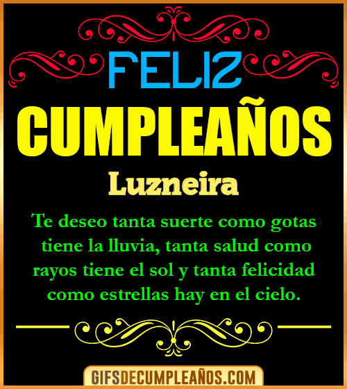 Frases de Cumpleaños Luzneira
