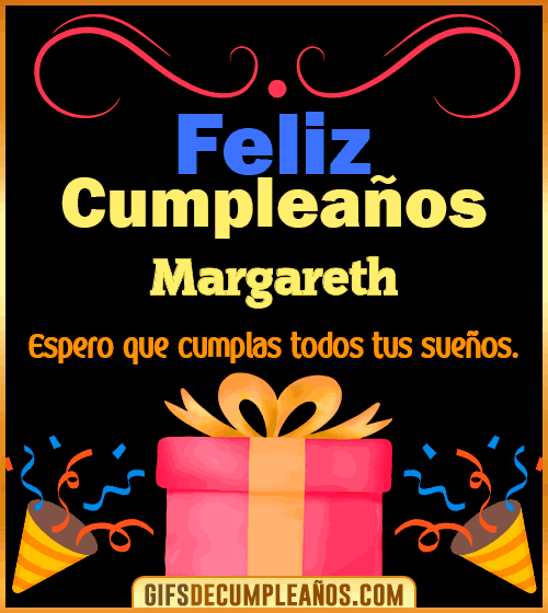 Mensaje de cumpleaños Margareth