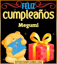 Tarjetas animadas de cumpleaños Megumi
