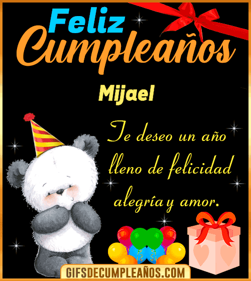 Te deseo un feliz cumpleaños Mijael