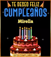 GIF Te deseo Feliz Cumpleaños Mirella