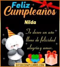 Te deseo un feliz cumpleaños Nilda
