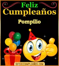 Gif de Feliz Cumpleaños Pompilio