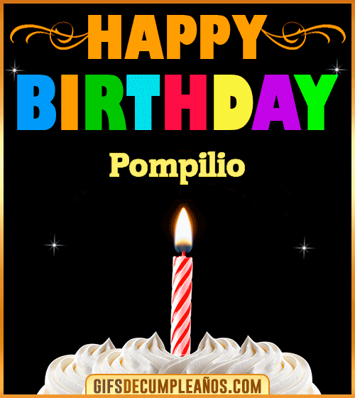 GiF Happy Birthday Pompilio
