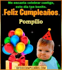 GIF Meme de Niño Feliz Cumpleaños Pompilio