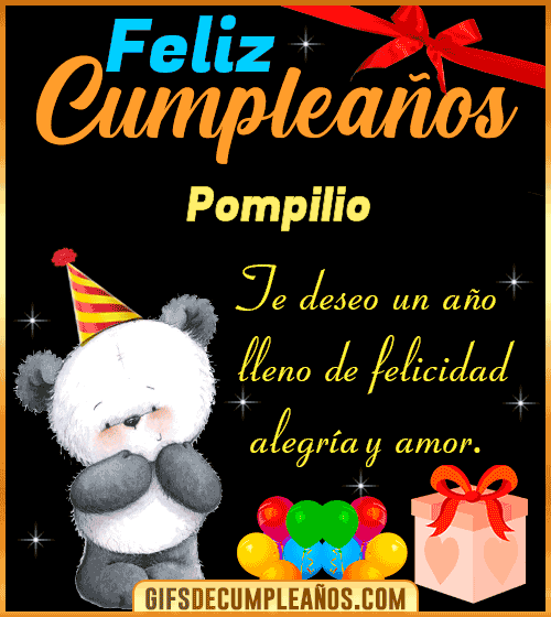 Te deseo un feliz cumpleaños Pompilio