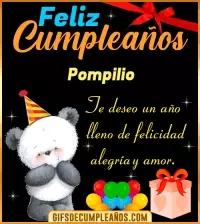 GIF Te deseo un feliz cumpleaños Pompilio