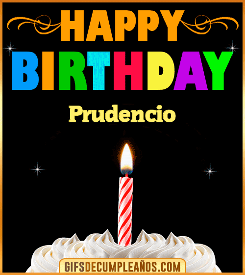 GiF Happy Birthday Prudencio