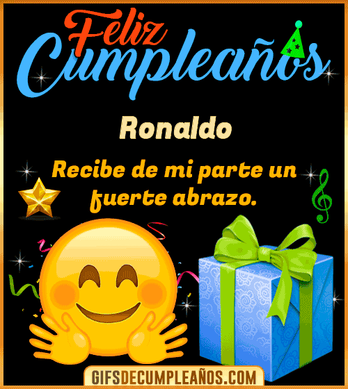 Feliz Cumpleaños gif Ronaldo