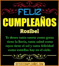 Frases de Cumpleaños Rosibel
