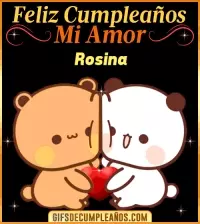 GIF Feliz Cumpleaños mi Amor Rosina