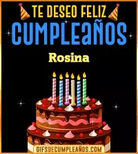GIF Te deseo Feliz Cumpleaños Rosina