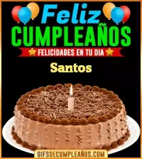 GIF Felicidades en tu día Santos