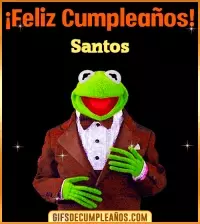 GIF Meme feliz cumpleaños Santos