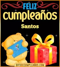 Tarjetas animadas de cumpleaños Santos
